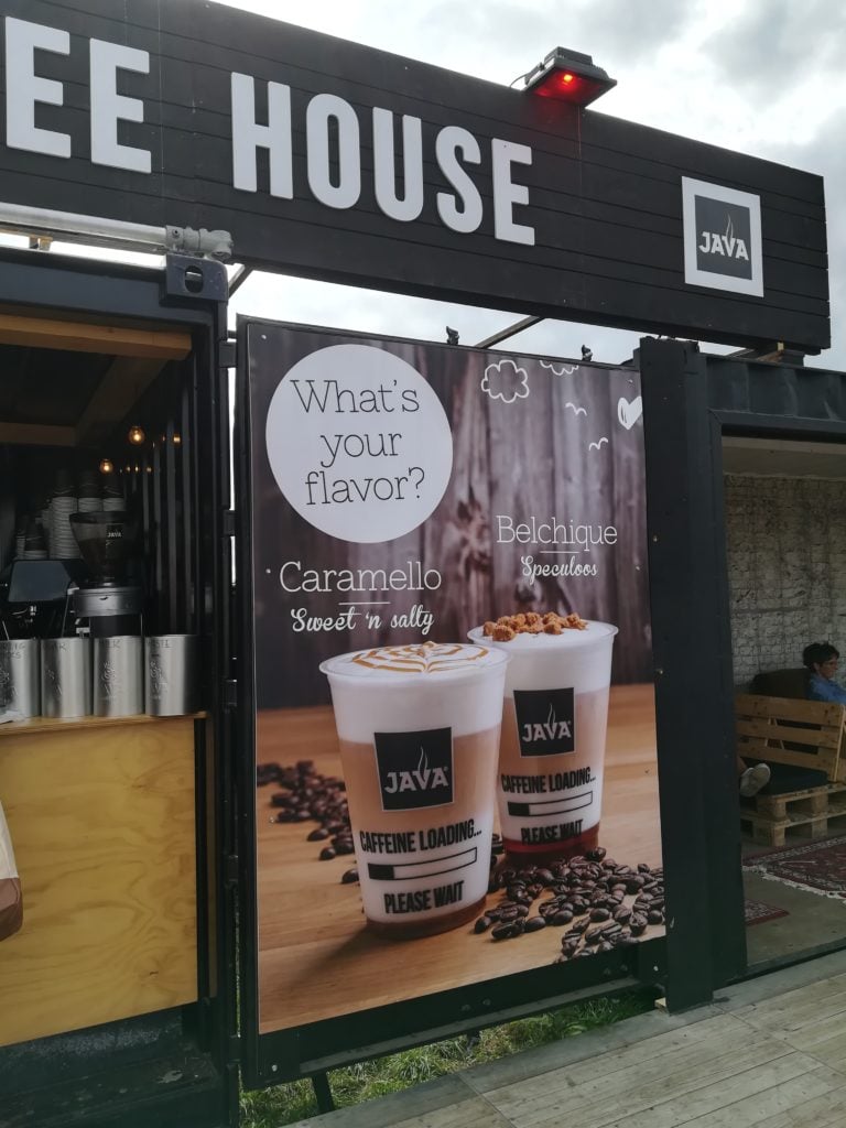Java koffie met Belgische speculaas