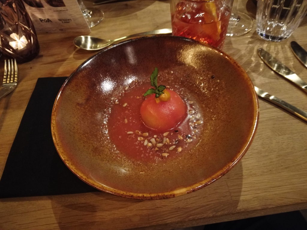 Bobotie tomaat, paling, curry